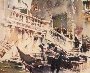 Die Rialto-Brücke, Venedig, 1920