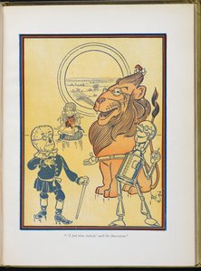 „Ich fühle mich weise, in der Tat“, sagte die Vogelscheuche. von William Wallace Denslow