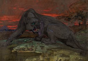 Schwarzer Panther von William Walls