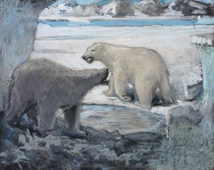 Das Balzverhalten der Bären, Grönland von William Walls