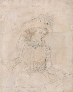 Porträtstudie von Mrs. George Morland von William Ward