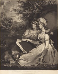 Töchter von Sir Thomas Frankland Bart (Die Schwestern) von William Ward after John Hoppner
