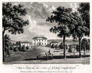 Montreal, der Sitz von Lord Amherst, 1777