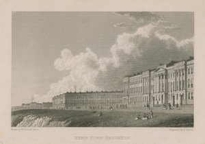 Gesamtansicht von Kemp Town in Brighton von William Westall