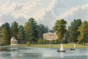 Hampton House, graviert von Richard Gilson Reeve, veröffentlicht 1828 von William Westall