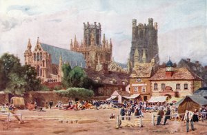 Ely, der Marktplatz von William Wiehe Collins