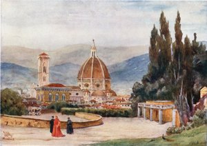 Florenz. Der Dom, vom Boboli-Garten aus von William Wiehe Collins