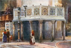 Salerno. Eine Kanzel in der Kathedrale