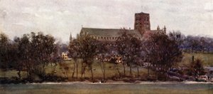 St. Albans von den Mauern des alten Verulam von William Wiehe Collins