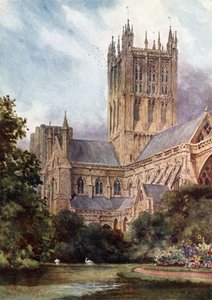 Wells, Kathedrale und die Teiche von William Wiehe Collins