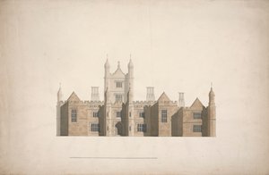 Entwurf für Cambridge Colleges von William Wilkins