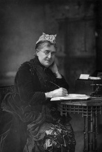 Eliza Lynn Linton 1822-1898, britische Romanautorin, Essayistin und Journalistin, 1890 von William and Daniel Downey