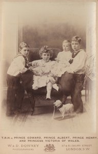 Prinz Edward, Prinz Albert, Prinz Henry und Prinzessin Victoria von Wales von William and Daniel Downey