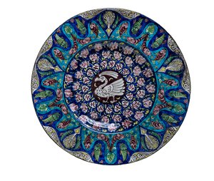 Vogel- und Fischschale von William de Morgan