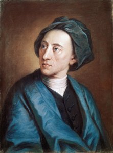 Porträt des britischen Dichters Alexander Pope im Turban (Öl auf Leinwand) von William Hoare