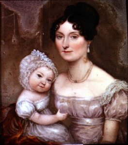 Lady FitzHerbert mit einem ihrer jüngsten Kinder, ca. 1817 von William the Elder Corden
