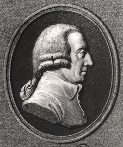 Porträt von einem Medaillon von Adam Smith (1723-90)