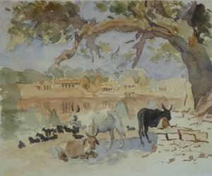 435A Jaisalmer - Gadi Sagar (Skizze) von Wilson Clive