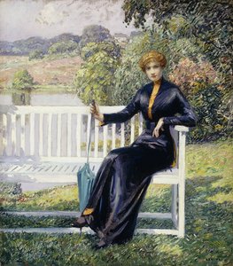 Lois im Garten von Wilson Henry Irvine