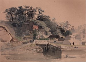 Landschaft mit Brücke von Winckworth Allan Gay
