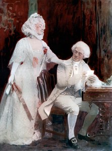 Winifred Emery und Cyril Maud in Die Schule der Skandale