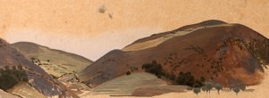 Landschaftsstudie für Santissima Trinita, ca. 1924 von Winifred Knights