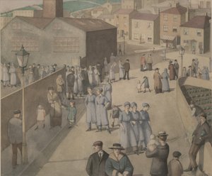 Verlassen der Munitionsfabrik von Winifred Knights