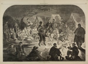 Ein Biwakfeuer am Potomac, aus Harper