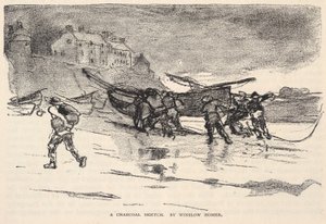 Eine Kohleskizze, aus The Century Magazine, November 1883