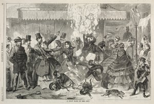 Eine Schneerutsche in der Stadt, 1860