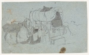 Armee Wagen und Maultier von Winslow Homer