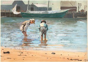 Jungen waten von Winslow Homer