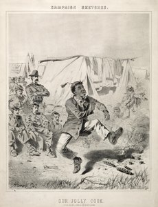 Kampagnenskizzen: Unser fröhlicher Koch, 1863 von Winslow Homer