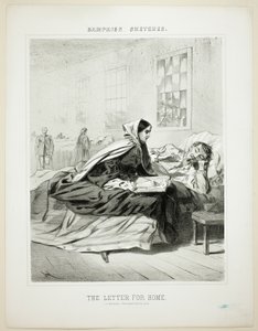 Feldzugskizzen: Der Brief nach Hause von Winslow Homer
