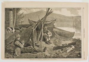 Camping in den Adirondack-Bergen