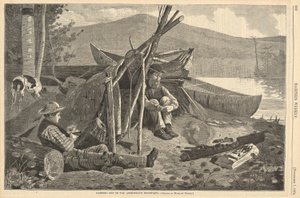 Camping in den Adirondack Mountains, aus Harper