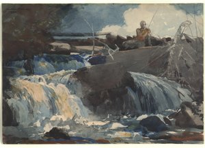 Angeln in den Wasserfällen