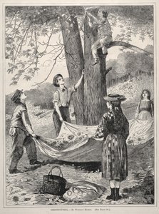 Kastaniensammeln, 1870 von Winslow Homer