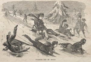 Draußen rodeln von Winslow Homer