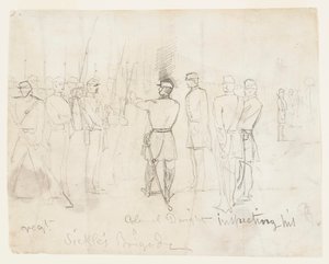 Col. Dwight inspiziert sein Regiment