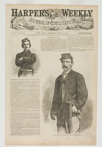 Oberst Wilson von Wilsons Brigade und Oberst Ellsworth von den Fire Zouaves von Winslow Homer