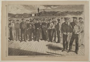 Besatzung der U. S. Dampfsloop Colorado, eingeschifft in Boston, Juni 1861 von Winslow Homer