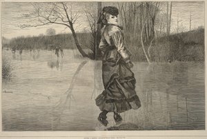 Eine Figur schneiden, aus Every Saturday, 4. Februar 1871 von Winslow Homer