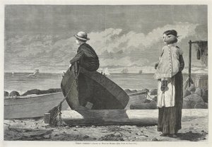 Papa kommt! von Winslow Homer