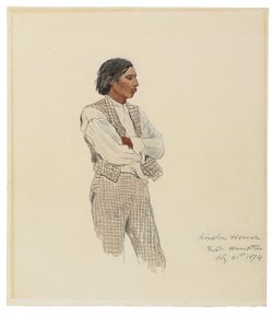 David Pharohh, Der Letzte der Montauks, 1874 von Winslow Homer