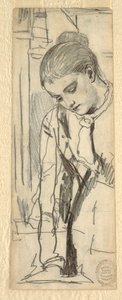 Zeichnung, Figur einer Frau, 1870–80 von Winslow Homer