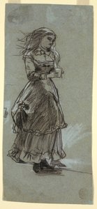 Mädchen mit Trinkglas, wahrscheinlich 1869 von Winslow Homer