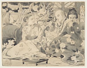 Internationale Teeparty, ca. 1867