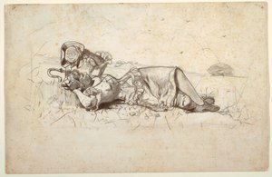 Hirtin ruht, 1877 von Winslow Homer