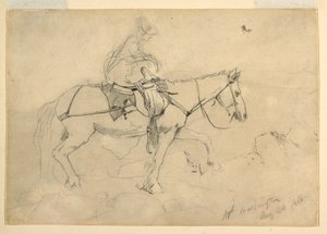 Studie für "Reitweg, Weiße Berge", 24. August 1868 von Winslow Homer